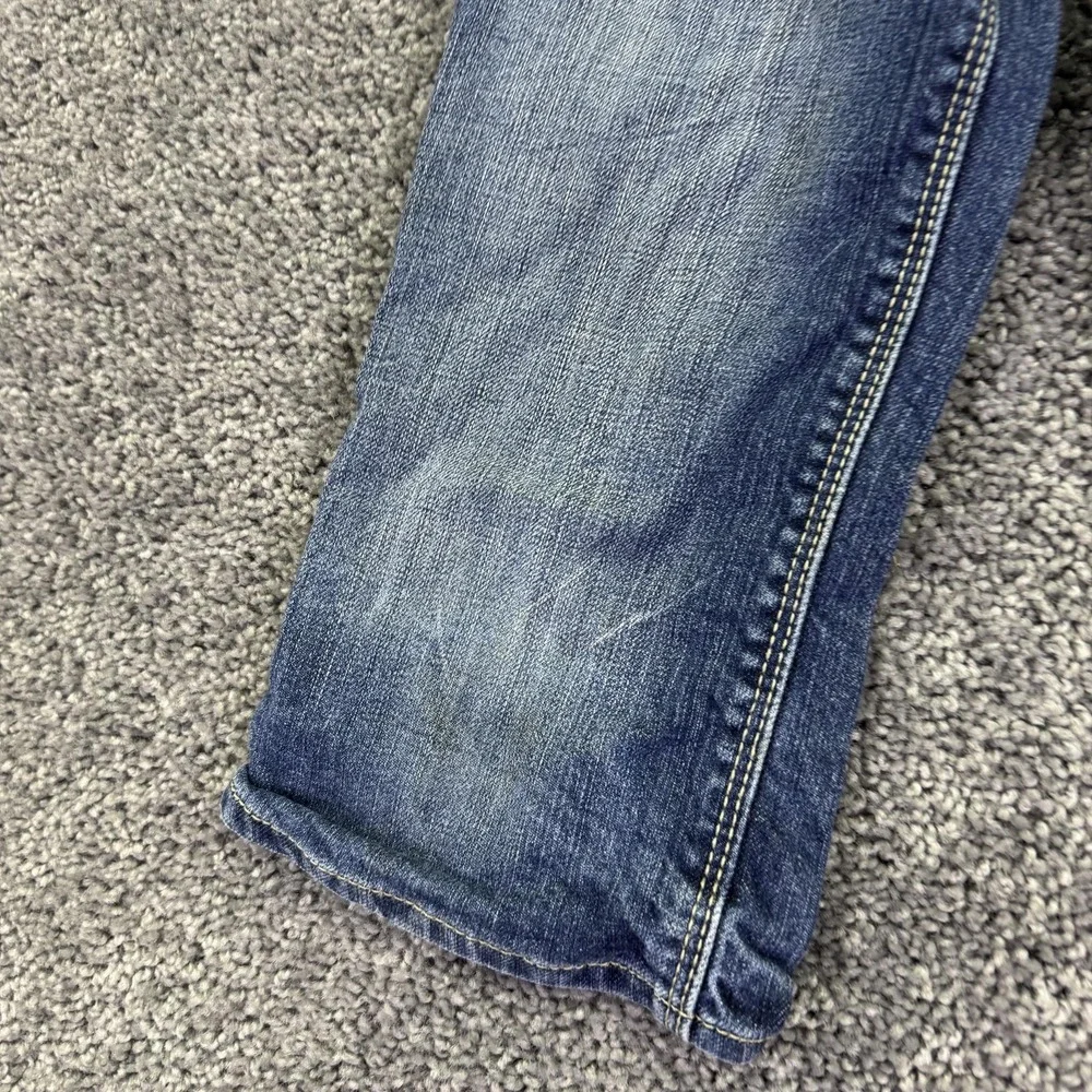 Gap Jeans Kids 10 Slim Blue Denim Crop Pockets Spring Casual Play